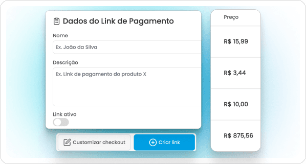 Link de Pagamento Personalizado